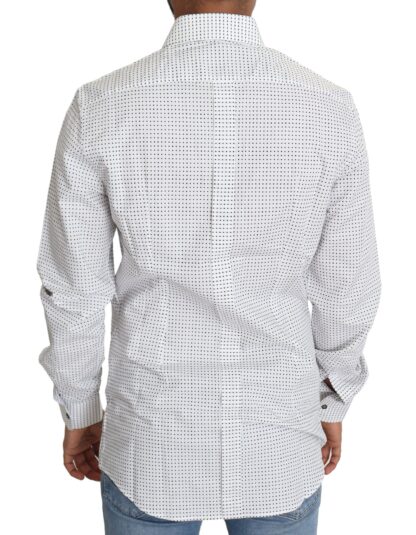 Dolce & Gabbana - Elegant Slim Fit Polka Dot Dress Shirt