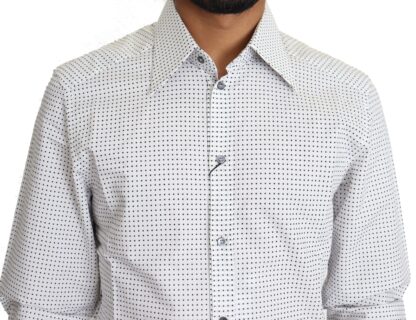 Dolce & Gabbana - Elegant Slim Fit Polka Dot Dress Shirt