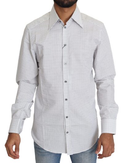 Dolce & Gabbana - Elegant Slim Fit Polka Dot Dress Shirt