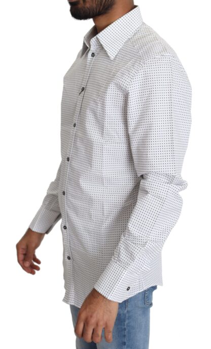 Dolce & Gabbana - Elegant Slim Fit Polka Dot Dress Shirt