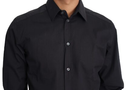 Dolce & Gabbana - Elegant Black Slim Fit Designer Shirt