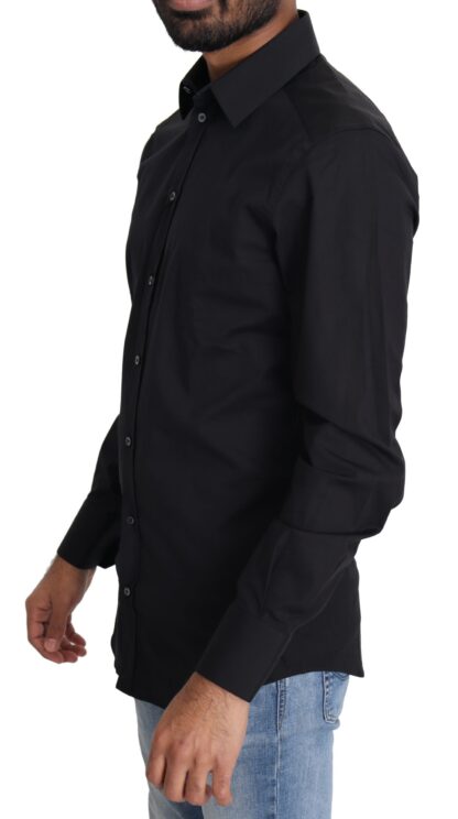 Dolce & Gabbana - Elegant Black Slim Fit Designer Shirt