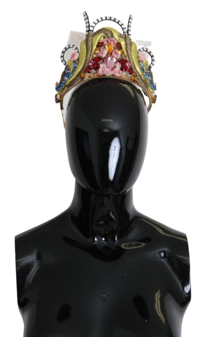 Dolce & Gabbana - Stunning Crystal Diadem Tiara - Gold Multicolor