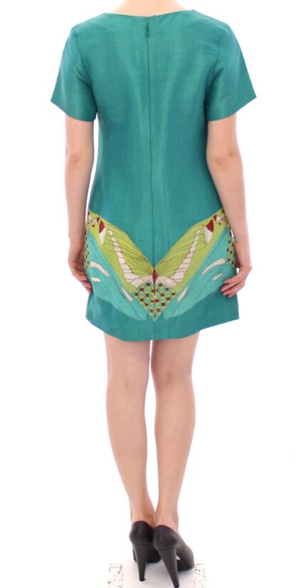 Lanre Da Silva Ajayi - Elegant Embroidered Green Mini Dress