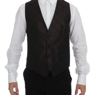 Dolce & Gabbana - Elegant Gray Wool Blend Dress Vest