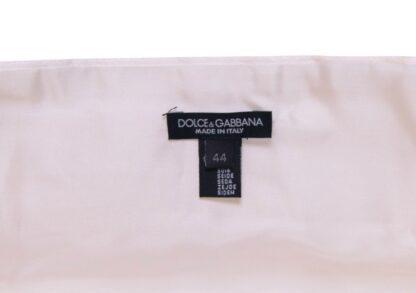 Dolce & Gabbana - Elegant White Silk Cummerbund