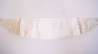 Dolce & Gabbana - Elegant White Silk Cummerbund