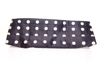 Dolce & Gabbana - Elegant Silk Black Polka Dot Cummerbund