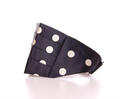 Dolce & Gabbana - Elegant Silk Black Polka Dot Cummerbund