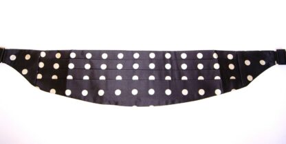 Dolce & Gabbana - Elegant Silk Black Polka Dot Cummerbund