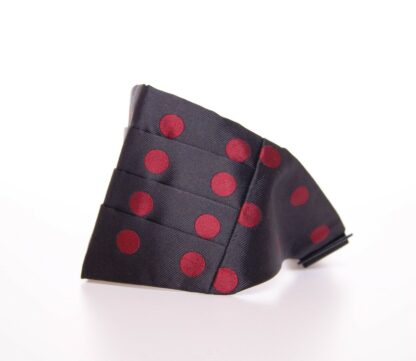 Dolce & Gabbana - Exquisite Black Silk Cummerbund with Red Polka Dots