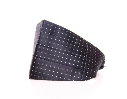 Dolce & Gabbana - Elegant Black Silk Polka Dot Cummerbund