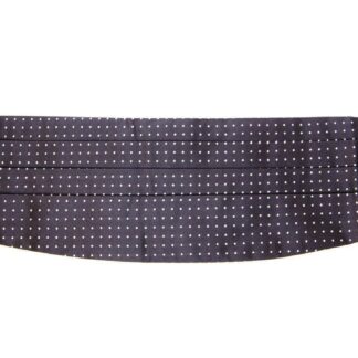 Dolce & Gabbana - Exquisite Black Silk Cummerbund with Red Polka Dots