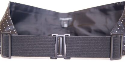 Dolce & Gabbana - Elegant Black Silk Polka Dot Cummerbund