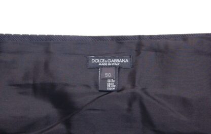 Dolce & Gabbana - Elegant Black Silk Polka Dot Cummerbund