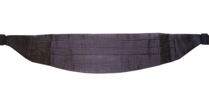 Dolce & Gabbana - Elegant Black Silk Cummerbund with Polka Dots