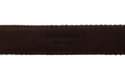 Dolce & Gabbana - Elegant Leather-Cotton Fusion Men's Belt