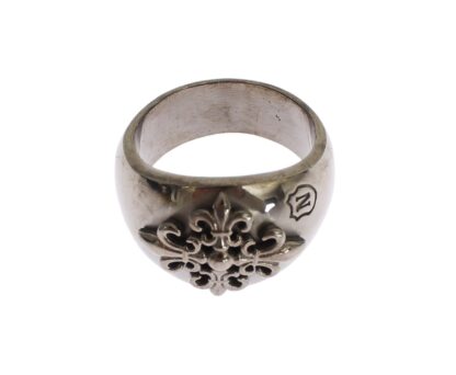 Nialaya - Sterling Silver Rhodium Men's Statement Ring