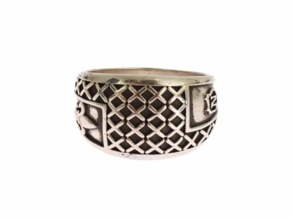 Nialaya - Elegant Silver Band with Black Accents