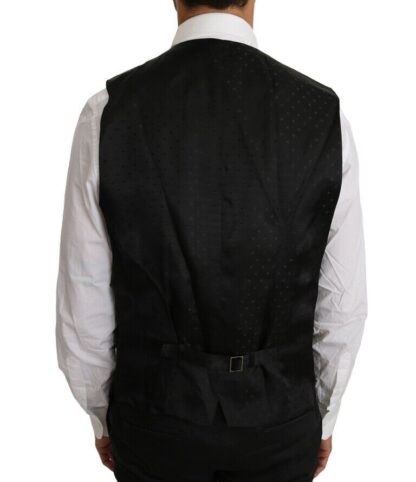 Dolce & Gabbana - Elegant Black Formal Wool Blend Vest