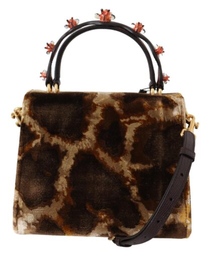 Dolce & Gabbana - Elegant Giraffe Pattern Welcome Bag with Gold Accents