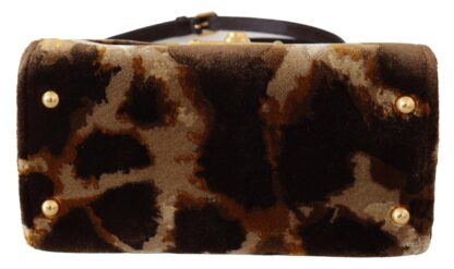 Dolce & Gabbana - Elegant Giraffe Pattern Welcome Bag with Gold Accents