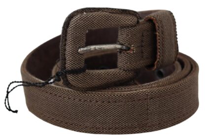 Costume National - Elegant Brown Leather Waist Belt