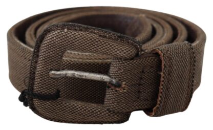 Costume National - Elegant Brown Leather Waist Belt