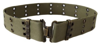 Ermanno Scervino - Chic Army Green Cotton Waist Belt