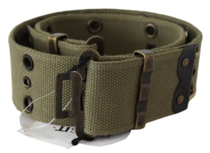 Ermanno Scervino - Chic Army Green Cotton Waist Belt