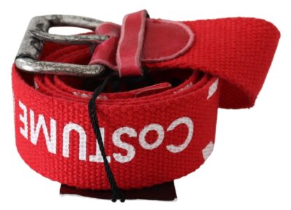 Costume National - Chic Red Leather Fashion Belt