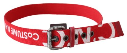 Costume National - Chic Red Leather Fashion Belt