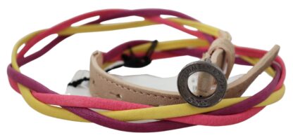 Costume National - Multicolor Twisted Faux Leather Belt