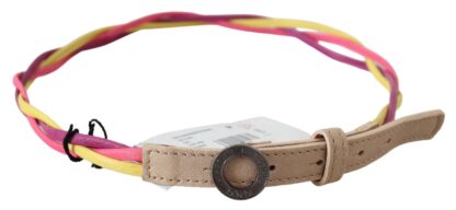 Costume National - Multicolor Twisted Faux Leather Belt