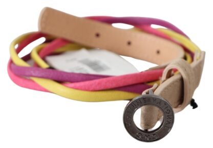 Costume National - Multicolor Twisted Faux Leather Belt