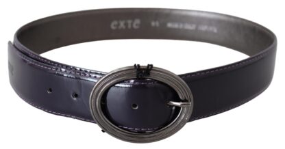 Exte - Elegant Purple Leather Waist Belt