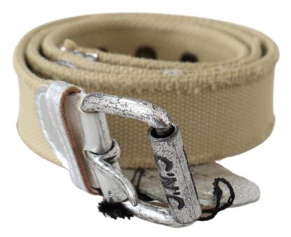 Costume National - Elegant Beige Cotton Fashion Belt