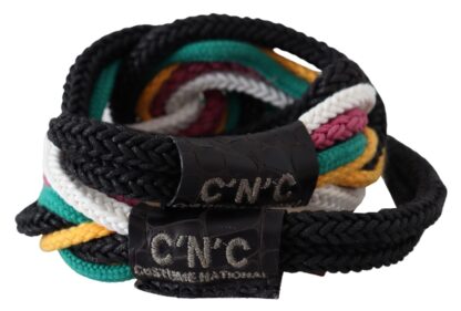 Costume National - Chic Multicolor Twisted Rope Belt