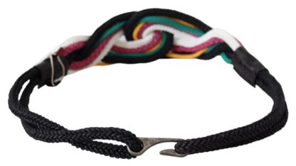 Costume National - Chic Multicolor Twisted Rope Belt