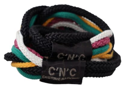 Costume National - Chic Multicolor Twisted Rope Belt