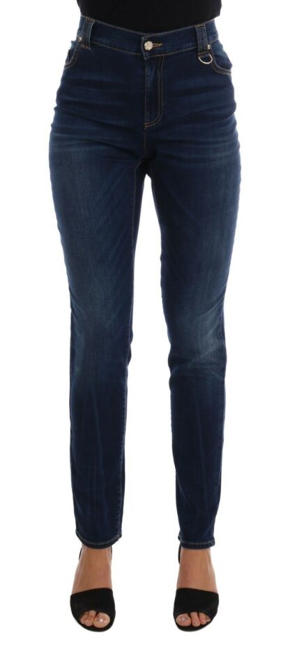 Versace Jeans - Chic Mid Waist Slim Fit Stretch Jeans