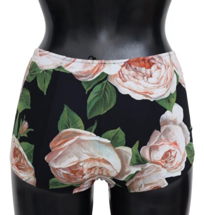 Dolce & Gabbana - Chic High-Waist Floral Bikini Bottom