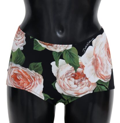 Dolce & Gabbana - Chic High-Waist Floral Bikini Bottom