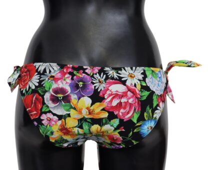 Dolce & Gabbana - Vibrant Floral Tie-Side Bikini Bottoms