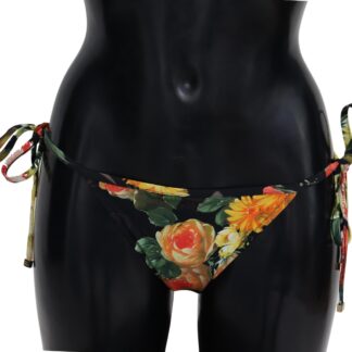 Dolce & Gabbana - Chic High-Waist Floral Bikini Bottom