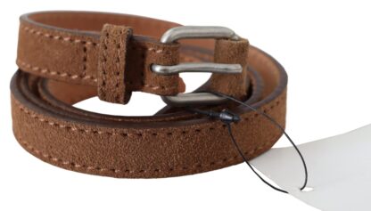 Ermanno Scervino - Elegant Slim Leather Waist Belt in Brown