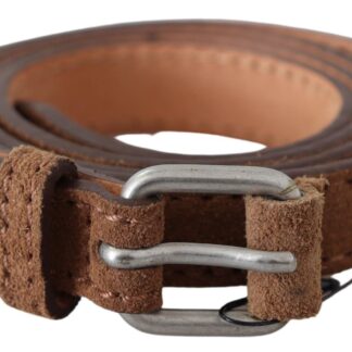 Costume National - Elegant Dark Brown Leather Belt