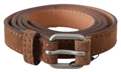 Ermanno Scervino - Elegant Slim Leather Waist Belt in Brown