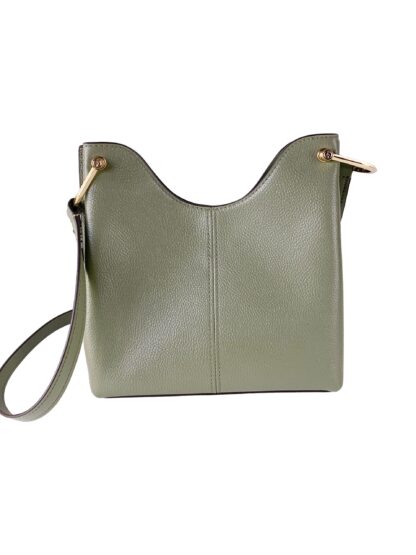 Michael Kors - Joan Large Perforated Suede Leather Slouchy Messenger Handbag (Army Green)