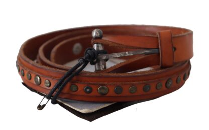 Scervino Street - Elegant Leather Waist Belt in Brown